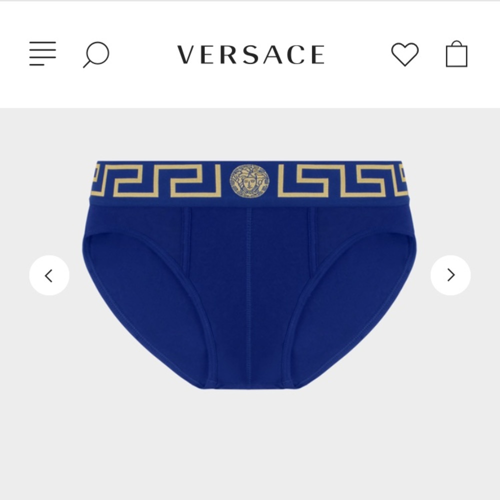 BRAND NEW! Versace Men’s Blue And Gold Underwear!